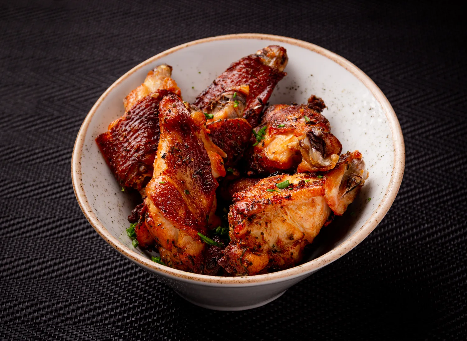 Sobrecoxas de frango assadas